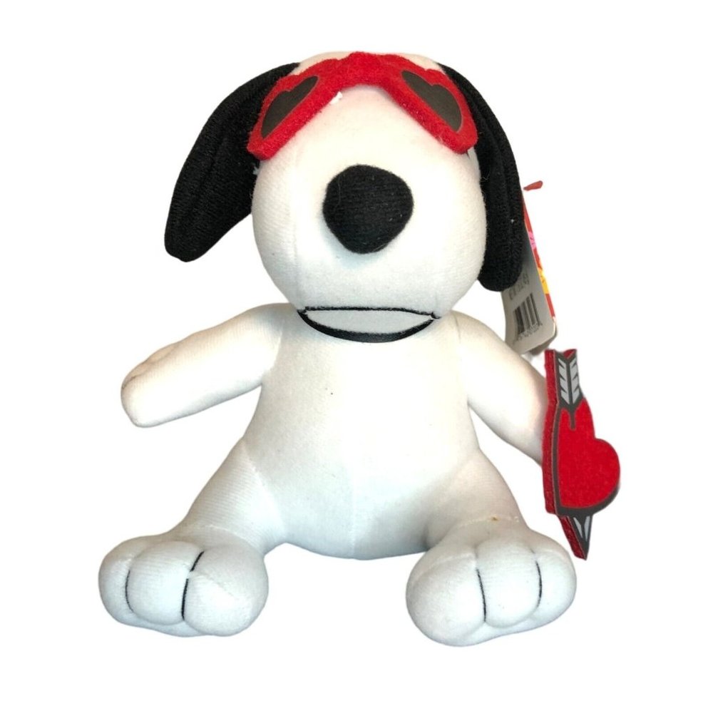 Peanuts Snoopy Whitman's Chocolates Valentines Cupid Plush Mini Stuffed Animal